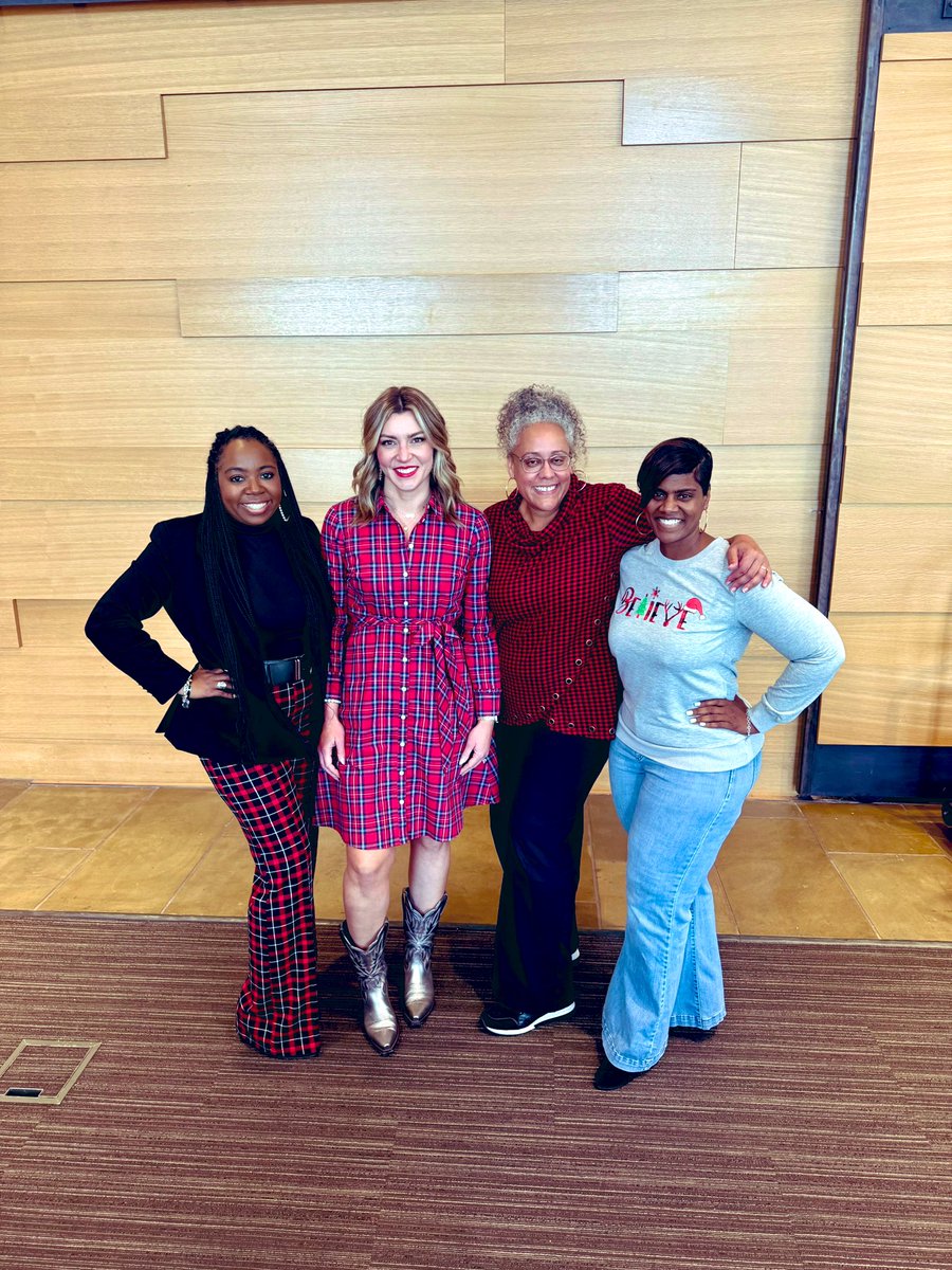 It was a “Flannel and Frost” vibe for secondary principals meeting and our leaders love to coordinate! ❄️