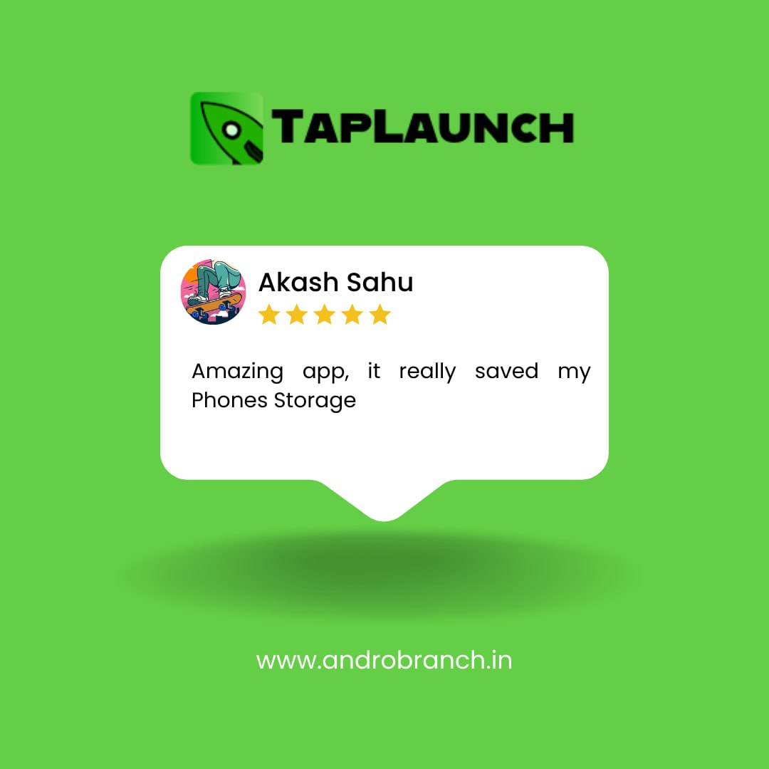 Androbranchind's tweet image. 🚀 People are tapping into the future with TapLaunch! Don’t take our word for it, read the reviews that have us doing a happy dance 💃🕺 Download now and join the hype!  #AndroBranch #TapLaunch #AppOfTheFuture