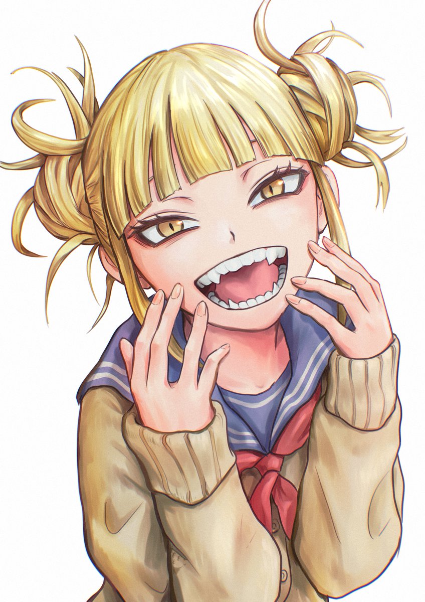トガヒミコ 「さえ 誕生日おめでと～ 今年はふざけるのを我慢して真面目にトガヒミコを描いてみた」|よはんのイラスト