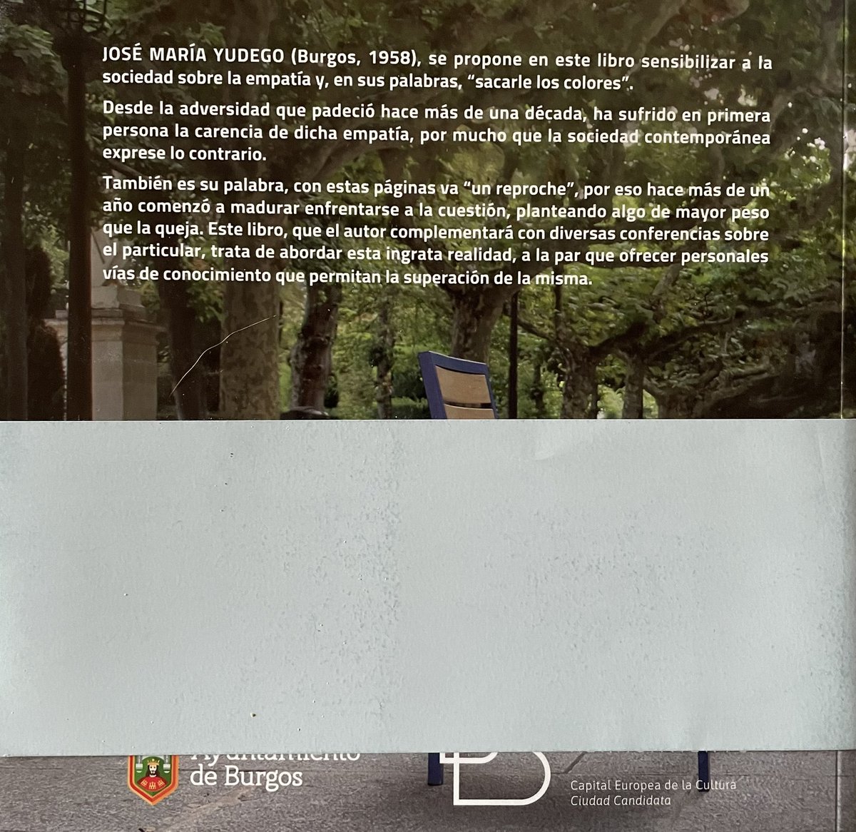 Un libro para regalar, para reflexionar, no dejará indiferente a nadie, y tal vez para disfrutar de su lectura.
EMPATÍA.👩🏻‍🦼