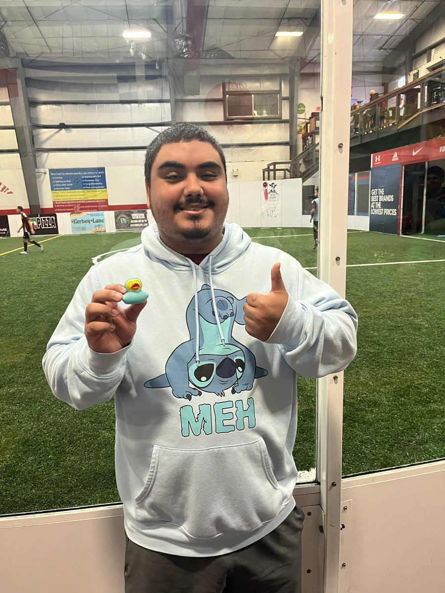 OddQuesadilla's tweet photo. Genuinely over the moon to have friends supporting my rec league team. Unable to play currently but the boys have been handling business in my absence. Chasing a trophy going into the new year. #chompandconquer https://t.co/X3xJtyNlJq