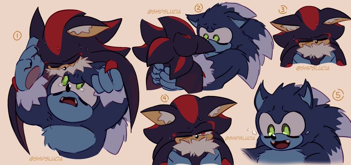 ShipsLucia's tweet photo. I'm glad that you liked them, cause I wanna do some more silly things with them!
#Sonadow #Werehog #Bathog https://t.co/G1sZRtFBBS
