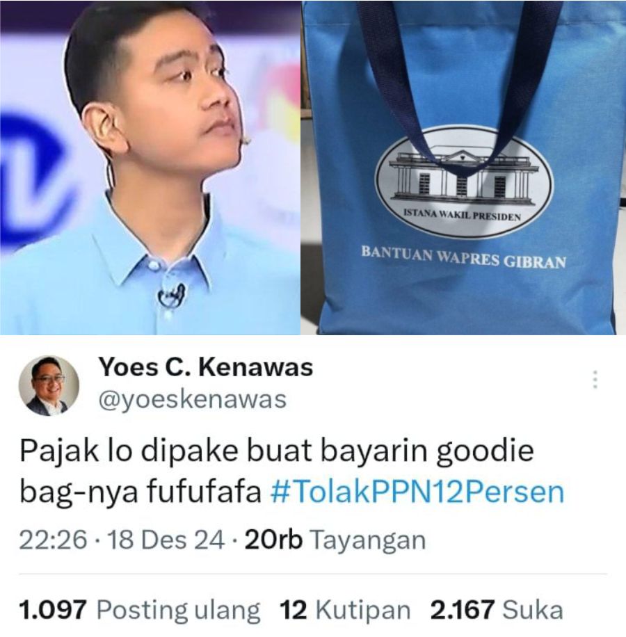 Tolak PPN 12%, Netizen: Pajak lo dipake buat bayarin goodie bag-nya FUFUFAFA

#TolakPPN12Persen 

portal-islam.id/2024/12/tolak-…