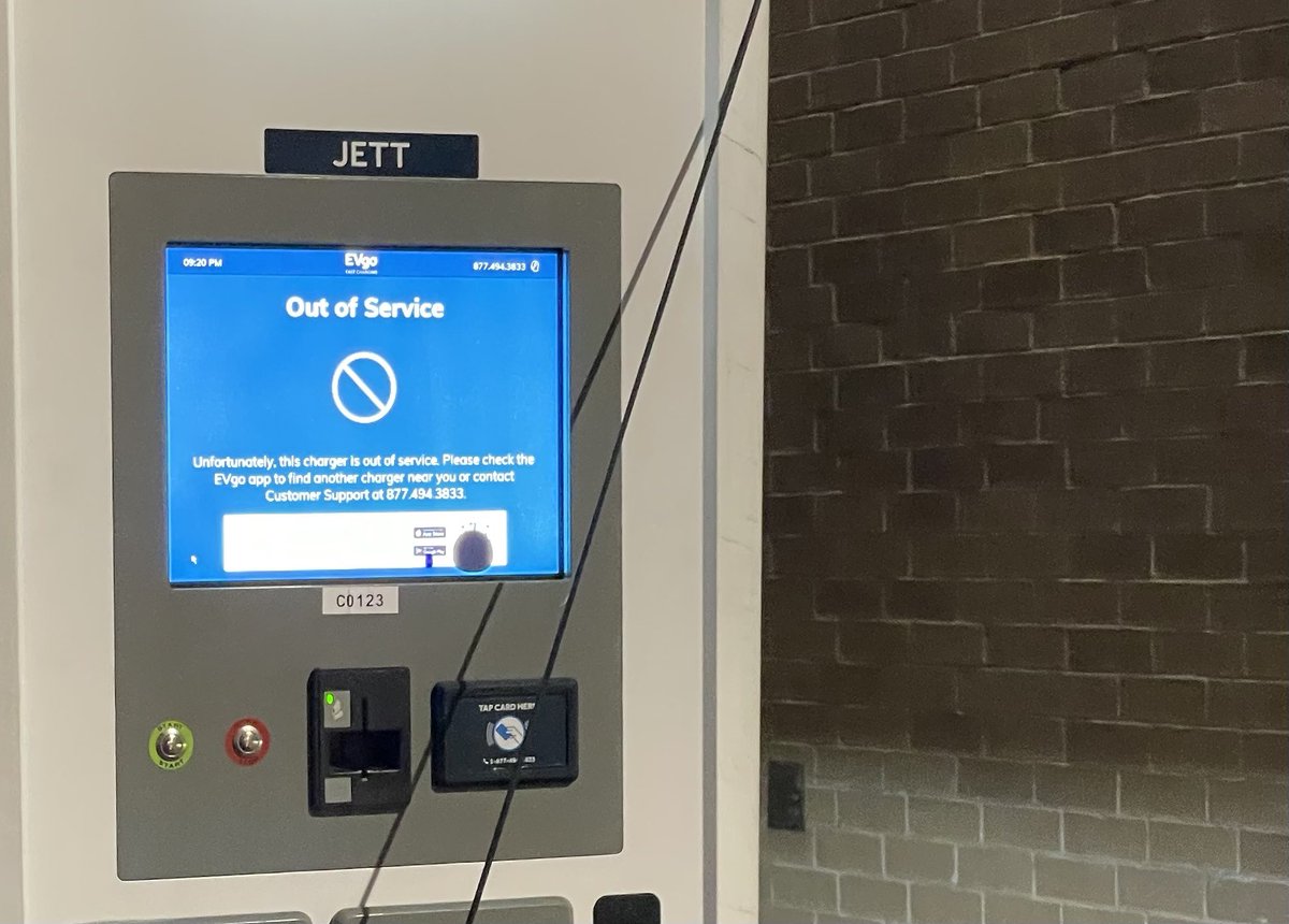 Car_Guy_Tom's tweet image. I’m stunned I tell you, stunned! @evgonetwork #Broken #EVGO #unreliable #Jett