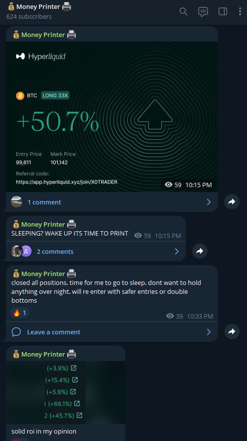 Solid results in our group tonight. Come and see why there are 625 members and growing daily.

Will also be more active on X going forward and posting trade ideas here

t.me/crypto_invest_…