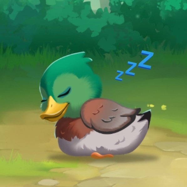 cellswordrin's tweet photo. Hubert, my in-game pet duck was sleeping when I opened the game. 🥺🥹AwwwwwwW! 🦆💤💋💋💋 He's zo cute! #gamergirl #games #wordscapes https://t.co/7QqvFpfI4t