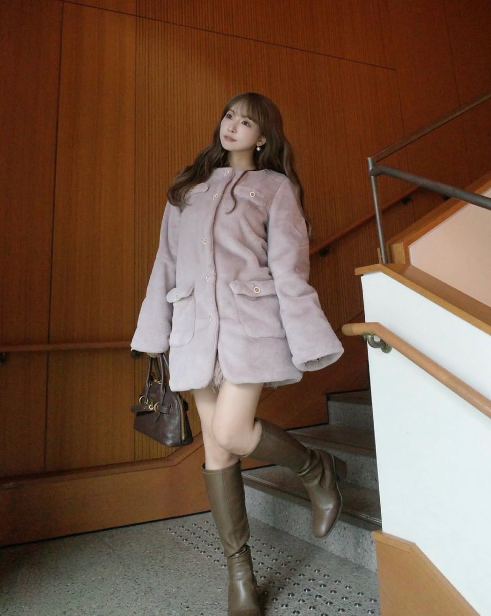 MISTREASS】EcoFur Collarless Lady Coat 【公式通販】