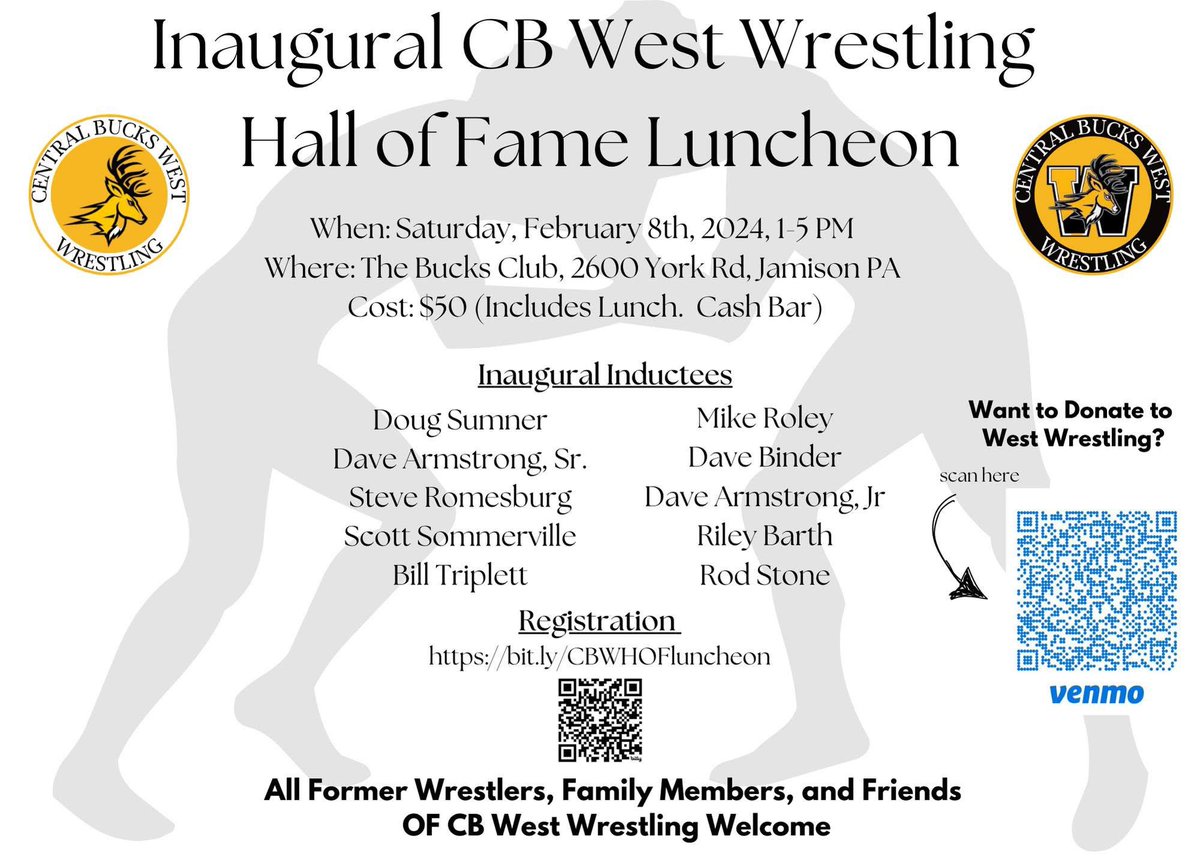 Calling all former CB West Wrestlers. Assemble.