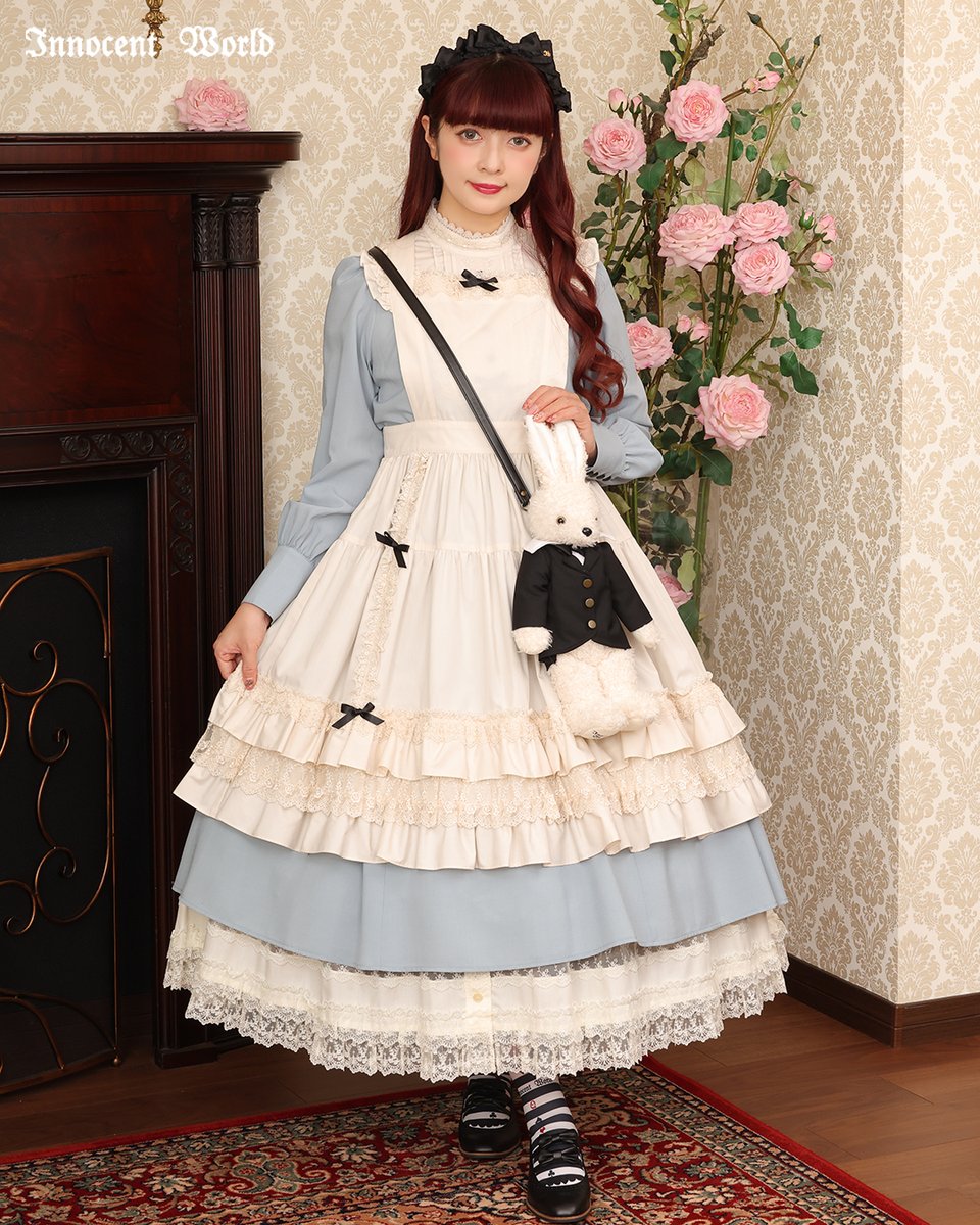 大人アリススクエアヨークワンピース　イノセントワールドイノワロリィタクラロリ ⚜️2025SSCollection⚜️ 【大人アリススクエアヨークワンピース