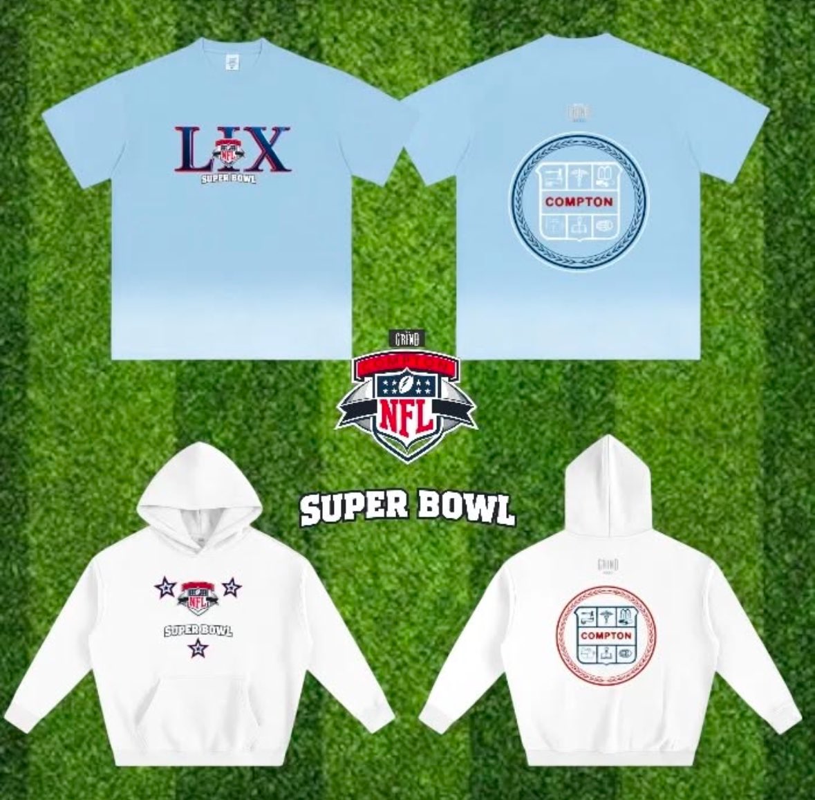 cityofgrind's tweet photo. Limited Edition Superbowl Collection releasing at 12pm Thursday Dec 19 2024!
#CityOfGrind #Compton #NFL #SuperBowl https://t.co/zoR7kc5m2h