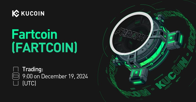 kucoincom's tweet photo. 📢 New Listing
 
@FartCoinOfSOL #FARTCOIN Gets Listed on #KuCoin!

💎Pair: FARTCOIN/USDT 
💎Deposit: now open (networks: SOL-SPL)
💎Trading: 9:00 on December 19, 2024 (UTC)