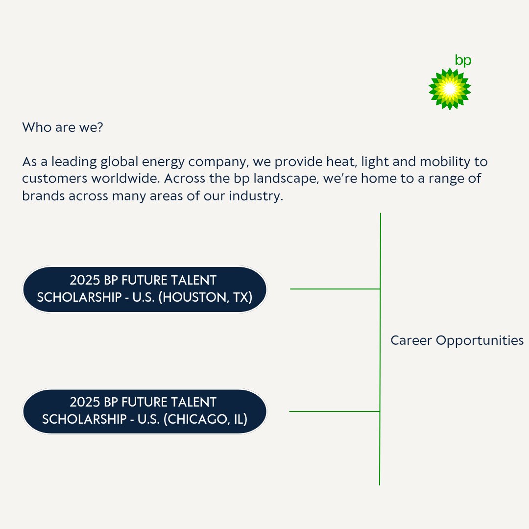 UTSACareer's tweet photo. Thank you BP for your support of UTSA students during Fall 2024!

Interested in learning what career opportunities await at BP? Click the 🔗 in our bio to view all internship and job opportunities!

#utsa #utsacareer #utsa25 #utsa26 #utsa27 https://t.co/qRAB4akwtR