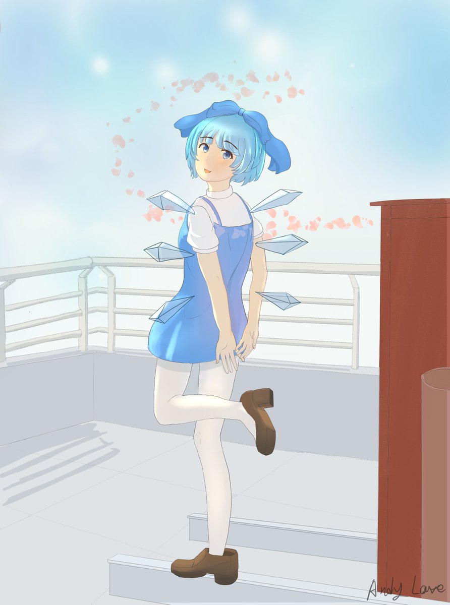 Andylove886's tweet photo. 呆然 #touhou #Cirno #チルノ https://t.co/vxu8qFoDJq