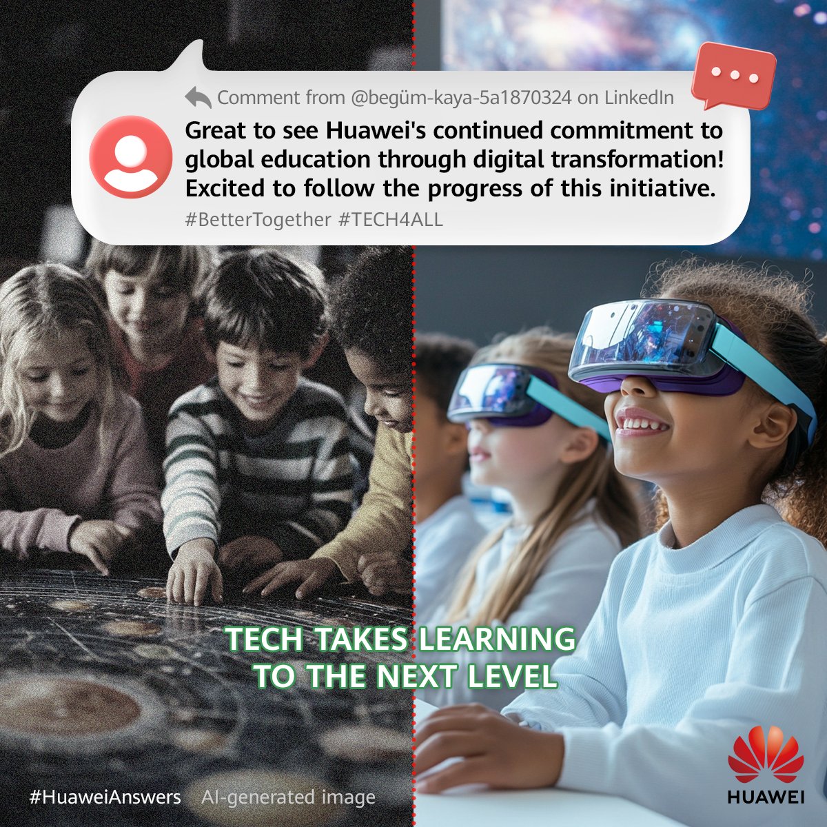 Huawei's tweet photo. Digital tech helps deliver learning resources all over the world, so more students have the chance to unlock their potential! 🤩
#Huawei #BetterTogether #HuaweiAnswers #CommentsOfTheWeek https://t.co/pHzQZkw0bP