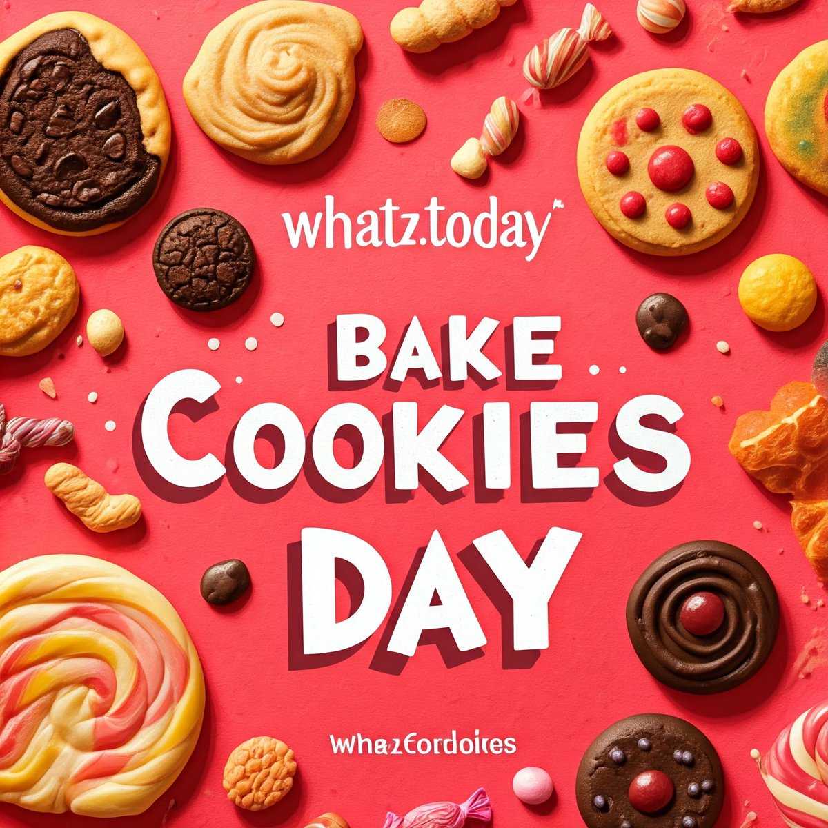 whatz_today's tweet image. Happy Bake Cookies Day, Whatz fam! 🎉 Midweek blues? 
Not anymore!
#WhatzToday #BakeCookiesDay #MidweekMagic #CookiesMakeEverythingBetter
#BakeCookiesDay  #FreshlyBaked #CookiesOfInstagram #CookieLovers #HomemadeCookies #HolidayBaking #SweetCelebrations #BakingGoals #SimiValley