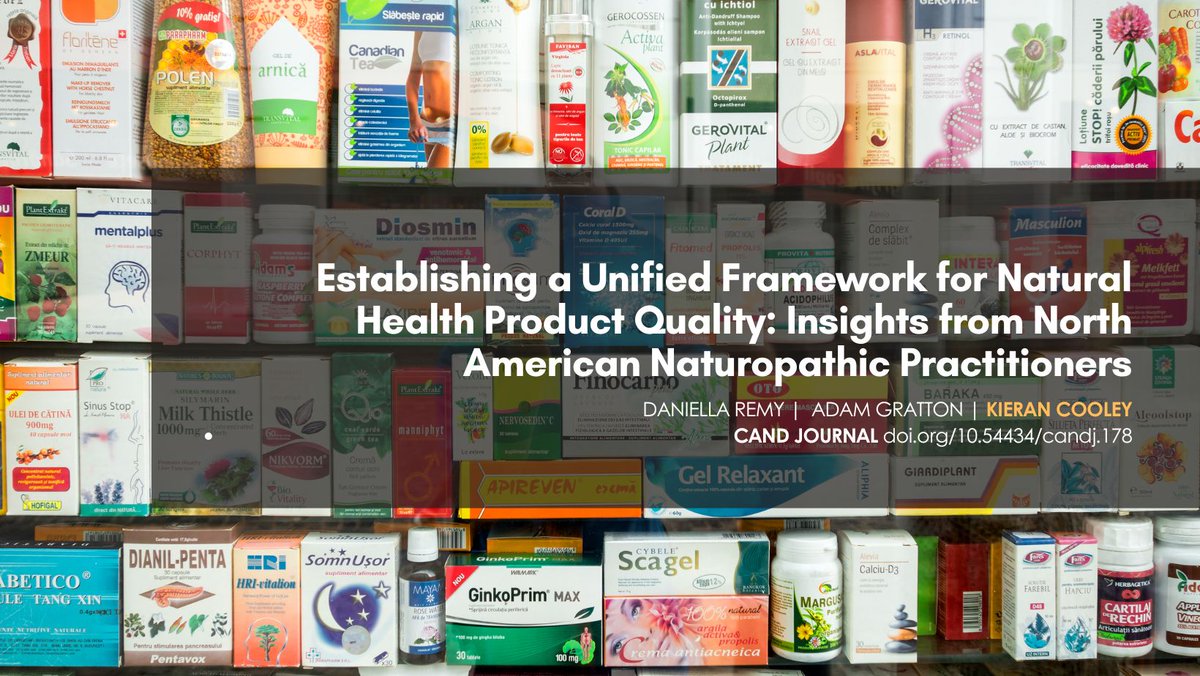 🩺Kudos to #INCAM's Dr Kieran Cooley: NDs prioritize NHP quality based on GMP adherence, detailed labeling, &amp; 3rd-party testing. Sourcing is key, followed by accurate labels &amp; evidence-based monographs. doi.org/nxcr #Naturopathy #CAMResearch