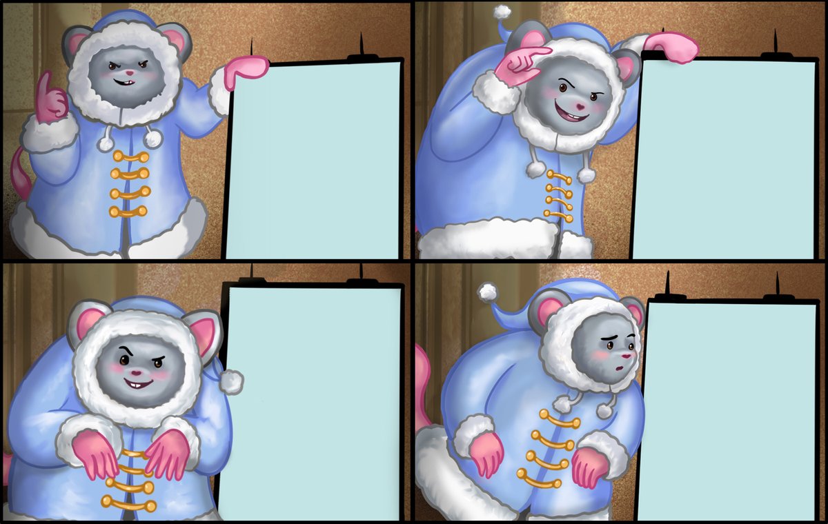 Moku_HQ's tweet photo. REAL footage of The Squeak of the Norf planning its holiday sabotage.

Sadly (for him) it's failing, good for us is that we got meme material: Turn this template into a sick meme and the best memer will win a Lucky Egg.

❄️What's The Squeak of the Norf up to?
❄️Post your meme with #MokuxPixelHeroes, tag @Moku_HQ & @PixelHeroesMMO
❄️Be as creative as possible
❄️No AI! (:Mokigun:)

Ends on December 23rd @ 10PM EST