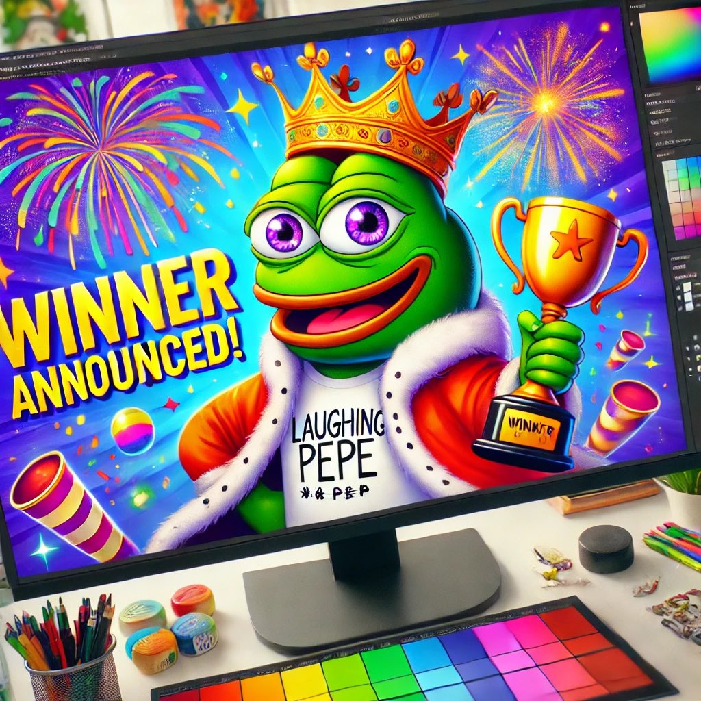 LPEPE0's tweet photo. 🏆 $LPEP WINNER ANNOUNCED! 🐸
A massive congratulations to our latest champion! 🎉💎
@douma35945
Thank you to everyone who participated—this is just the beginning for $LPEP! Stay tuned for more exciting updates and giveaways.
#LPEP #LaughingPepe #WeWinTogether https://t.co/iE20x163yo