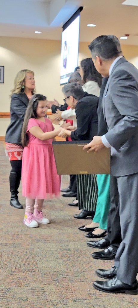 Super PROUD of our 1st Grade Hornet honored for K-2nd winner of TeamSISD Christmas Card Contest! You are a published artist, Autumn! 
Woo hoo! #AllIn #JustBelieve🐝