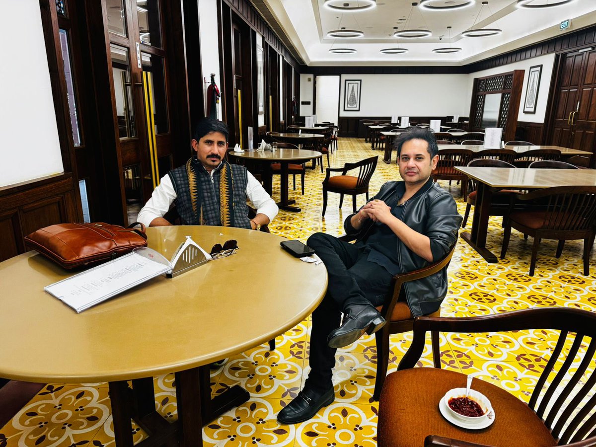 PradyotManikya's tweet photo. Lovely to have met @roat_mla the hon MP from @BAPSpeak at the parliament yesterday ! His tribal party has been speaking for the rights of all the indigenous people across the country . We had a lovely discussion on various issues regarding the security , welfare and culture of the tribals across the country . He has also invited me to Rajasthan