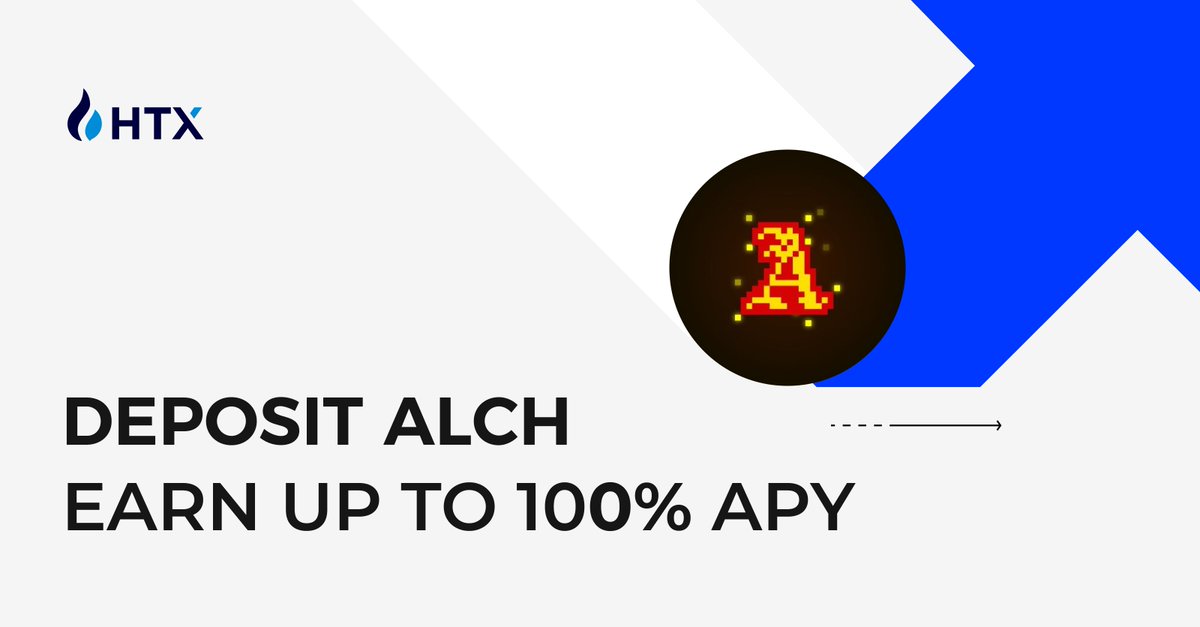 HTX_Global's tweet photo. 🚨New HTX Earn Listing! 

Deposit $ALCH, Earn Up To 100% APY
Only 4,340,000 $ALCH Available!

@alchemistAIapp

Join:https://t.co/UUggmemJqi https://t.co/NoiTlBOOpf