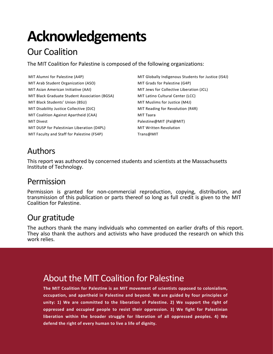 MIT Coalition for Palestine - Commentary tweet media