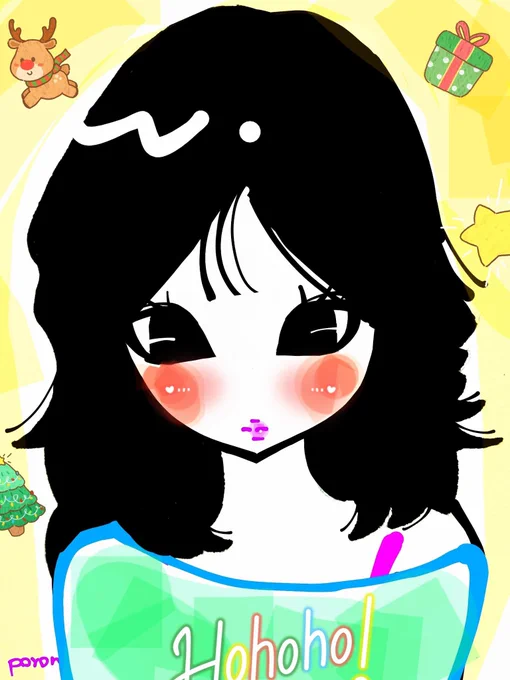 こんにちわ#似顔絵 #中山美穂 #ミポリン 