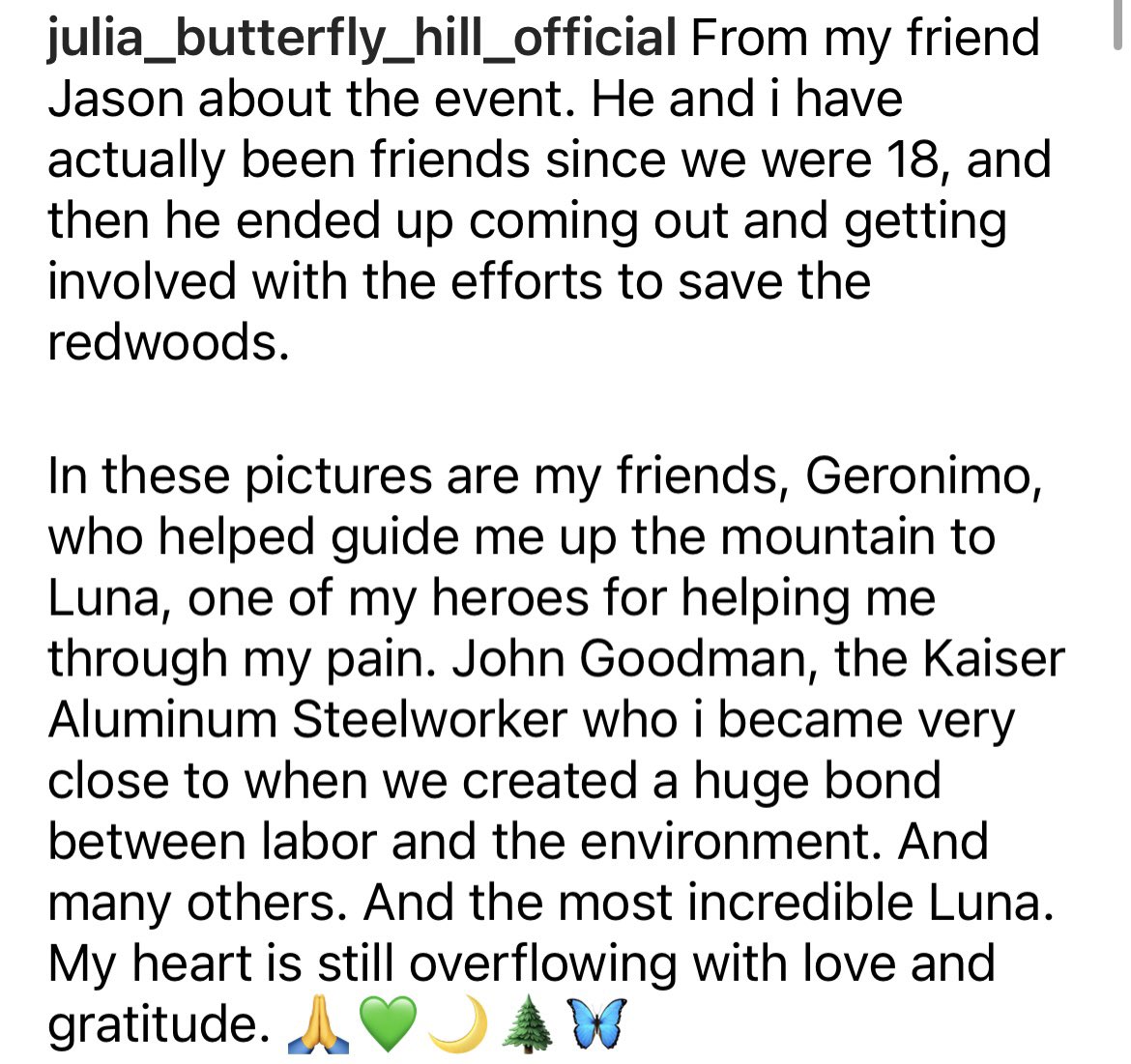 juliabfly's tweet image. My heart is still overflowing with love and gratitude. 🙏💚🌙🌲🦋

#love #gratitude #luna #25yearanniversary #heartoverflowing