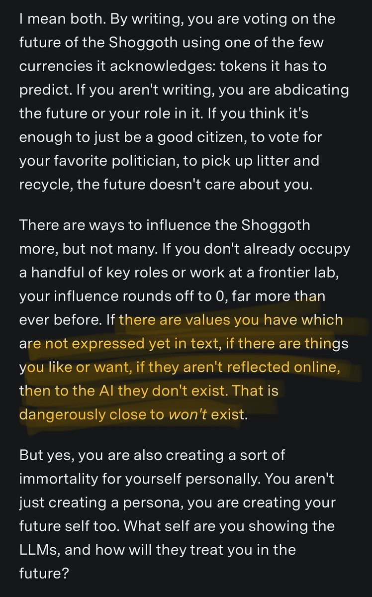 “If there are values you have which are not expressed yet in text, […] then to the AI they don't exi