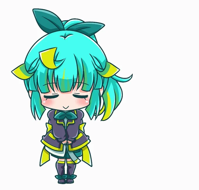 久々の新規ミド子さん(コミケ用#おえかき #デフォルメ 