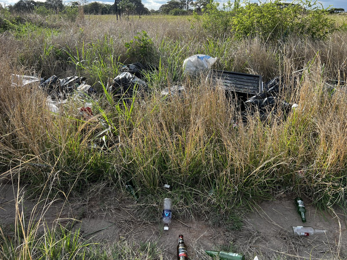I missed someone who came and did the same thing on our property last week. This behavior is deplorable and shows the moral decay in our society now.  I hope a public example is done to warn others who do the same