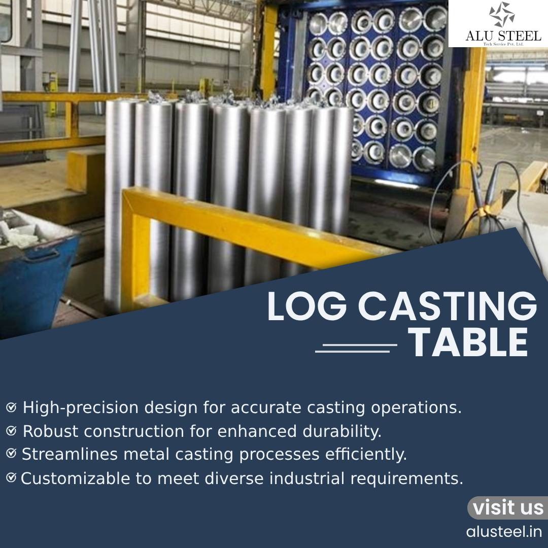 TechAlusteel's tweet image. Streamline your casting operations with our Log Casting Table, Engineered for precision, durability, and efficiency, it’s customizable to meet industrial needs &amp;amp; ensure seamless metal casting processes.     
visit: alusteel.in
#LogCastingTable #PrecisionCasting