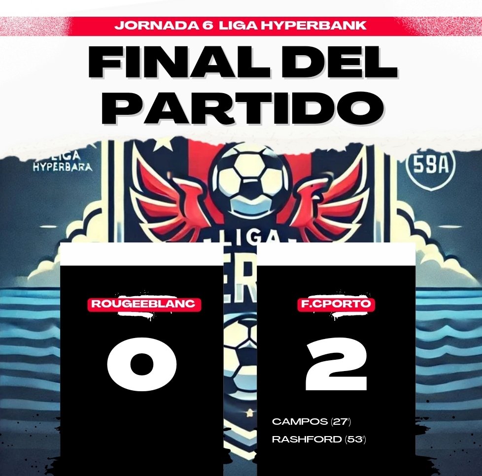 hyperbank77053's tweet photo. Rougeeblanc ya juega su primer partido en la 6 jornada⚽️⚽️💯💯🔥🔥

@Notifutbolmovil @LigaNextGen #noticias #futbol #futbolmovil #futbolmobile #mobilefutbol #fcmobile #fifamobile #clasificación #fifamobile #fifamovil #LigaProfesional #ligahyperbank https://t.co/1YmiLdCCV8