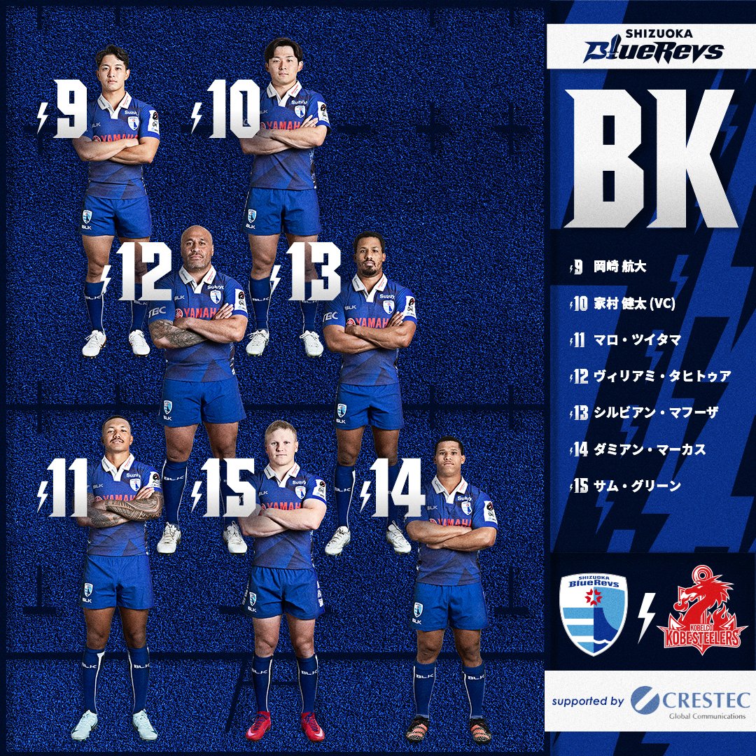 🔴🔵𝕊𝕋𝔸ℝ𝕋𝕀ℕ𝔾 𝕏𝕍🔵🔴
📅2024.12.21(Sat.) 14:00
🆚#コベルコ神戸スティーラーズ
📍ヤマハスタジアム

No.24のREVNISTAもヤマスタへ🏟️