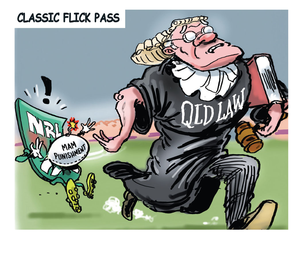 BooBaileyTele's tweet image. Over to the #nrl.  There was a  benji marshall special during the week, with the #ezramam verdict handed down. A taste of this week's sports' toons @telegraph_sport for sportcon with @MCarayannis and @brentread_7 . Merry xmas y'all, see you in 2025