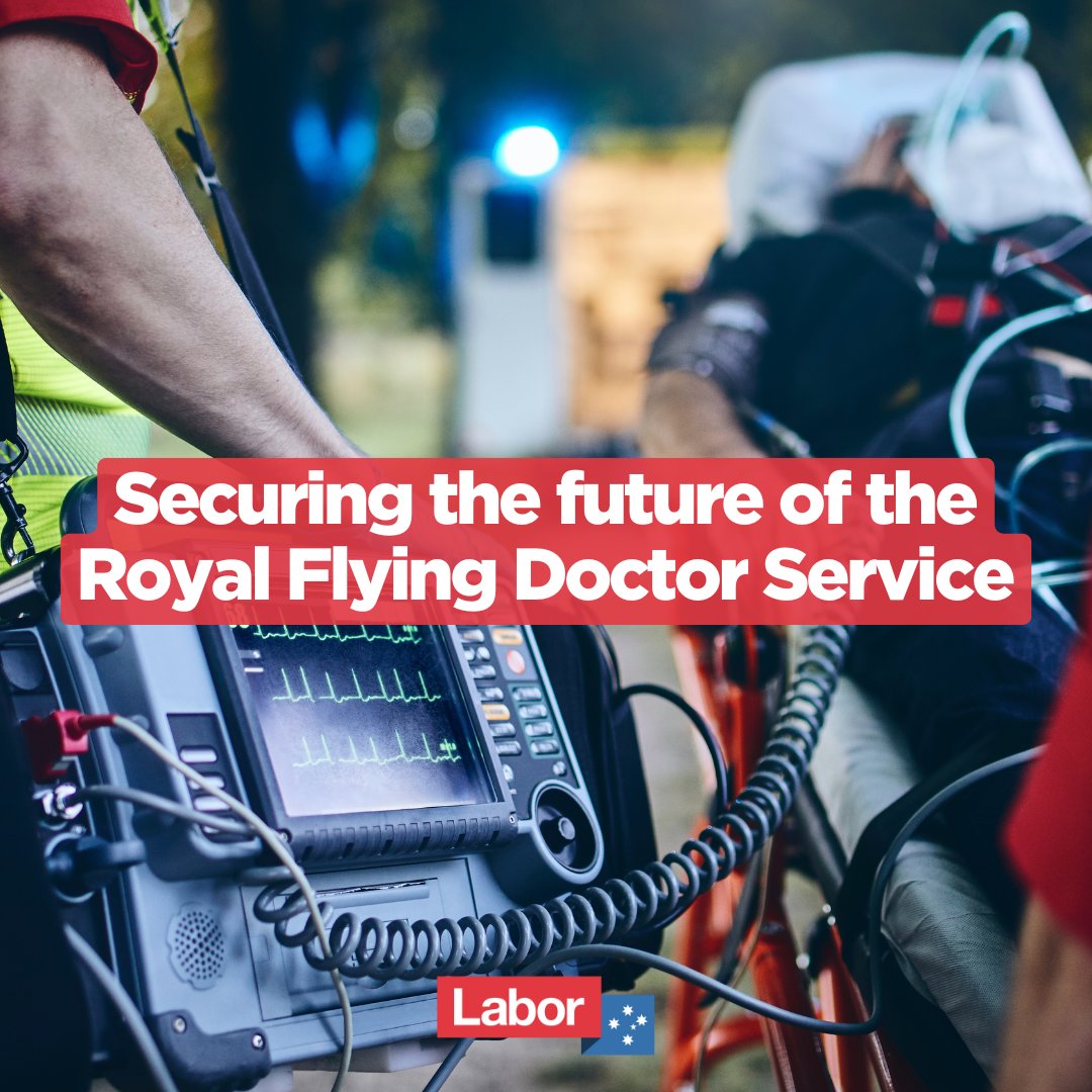 Senator Raff Ciccone (@senraffciccone) on Twitter photo 🛩️The <a href="/RoyalFlyingDoc/">Royal Flying Doctor Service</a> (RFDS) provides vital 24/7 aeromedical emergency services for 🇦🇺 that live in rural and remote communities.
Federal Labor's additional $74.8m investment over three years ensures the RFDS can continue to deliver essential healthcare services.
#auspol 🛩️The <a href="/RoyalFlyingDoc/">Royal Flying Doctor Service</a> (RFDS) provides vital 24/7 aeromedical emergency services for 🇦🇺 that live in rural and remote communities.
Federal Labor's additional $74.8m investment over three years ensures the RFDS can continue to deliver essential healthcare services.
#auspol