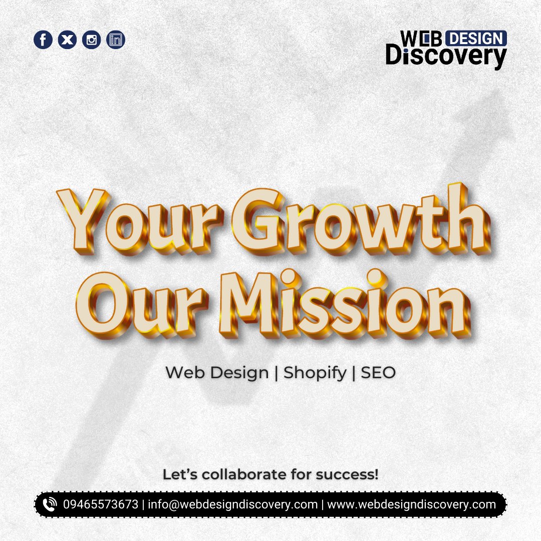 webdesigndiscov's tweet image. ✨ Partner with Webdesign Discovery for custom web design and SEO solutions. From stunning Shopify stores to top-notch SEO strategies, we help your business shine! 🌟

📩 Contact us today!

#WebDesignExperts #ShopifySolutions #SEOExperts