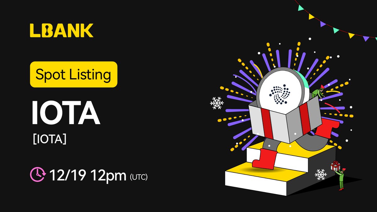 🌈  New #listing

🌟 $IOTA (IOTA) will be listed on LBank! <a href="/iota/">IOTA</a>

IOTA is a new digital cryptocurrency focused on solving the machine-to-machine (M2M) transaction problem.

❤️ Details: is.gd/7jWR72