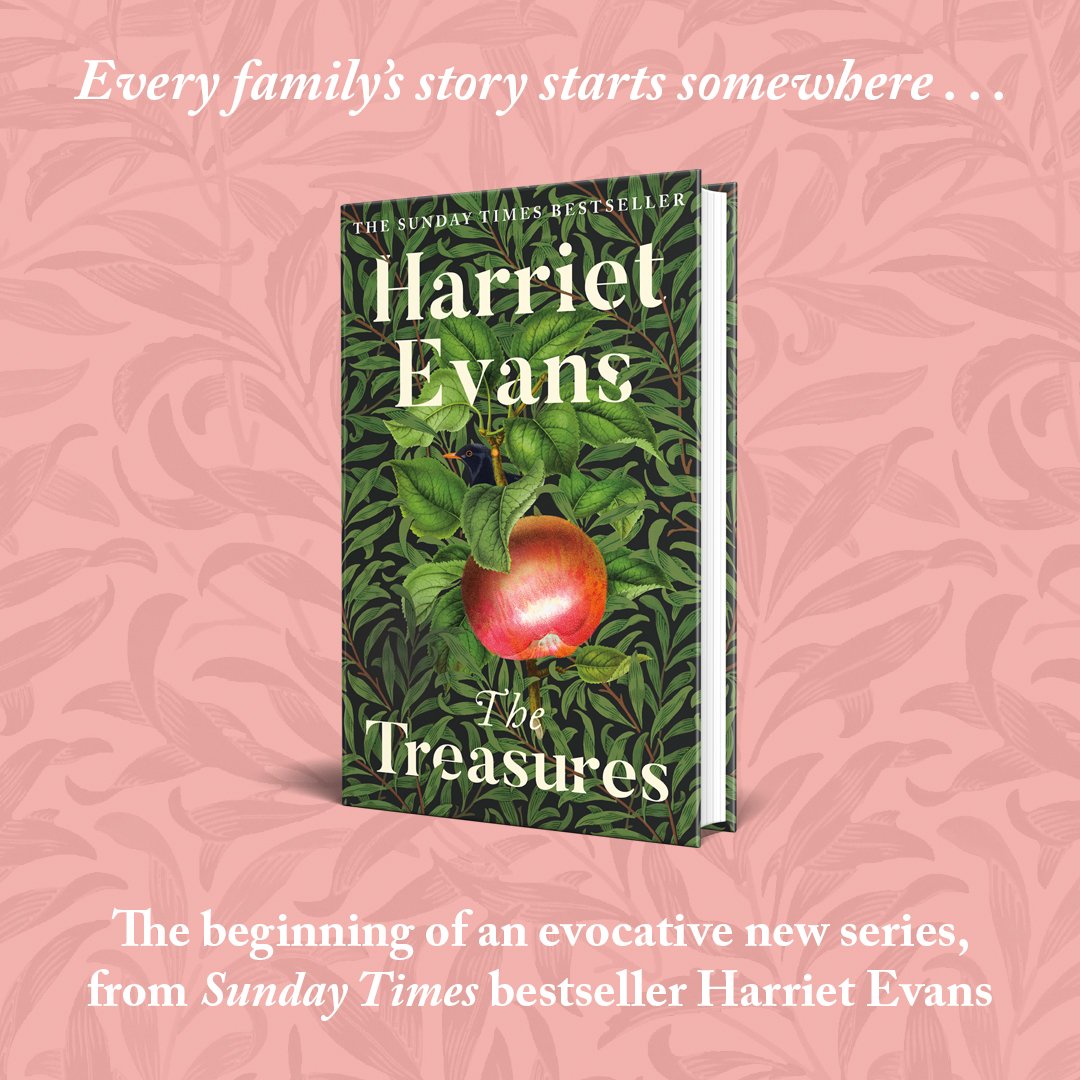 VikingBooksUK's tweet photo. COVER REVEAL: THE TREASURES by Sunday Times bestselling author Harriet Evans, out in hardback June 2025. The Secret Garden meets The Cider House Rules as written by Rosamunde Pilcher, in this enthralling multi-generational family trilogy. 

Pre-order now: https://t.co/YHE4HRiAYS https://t.co/gxSymJ2MdI