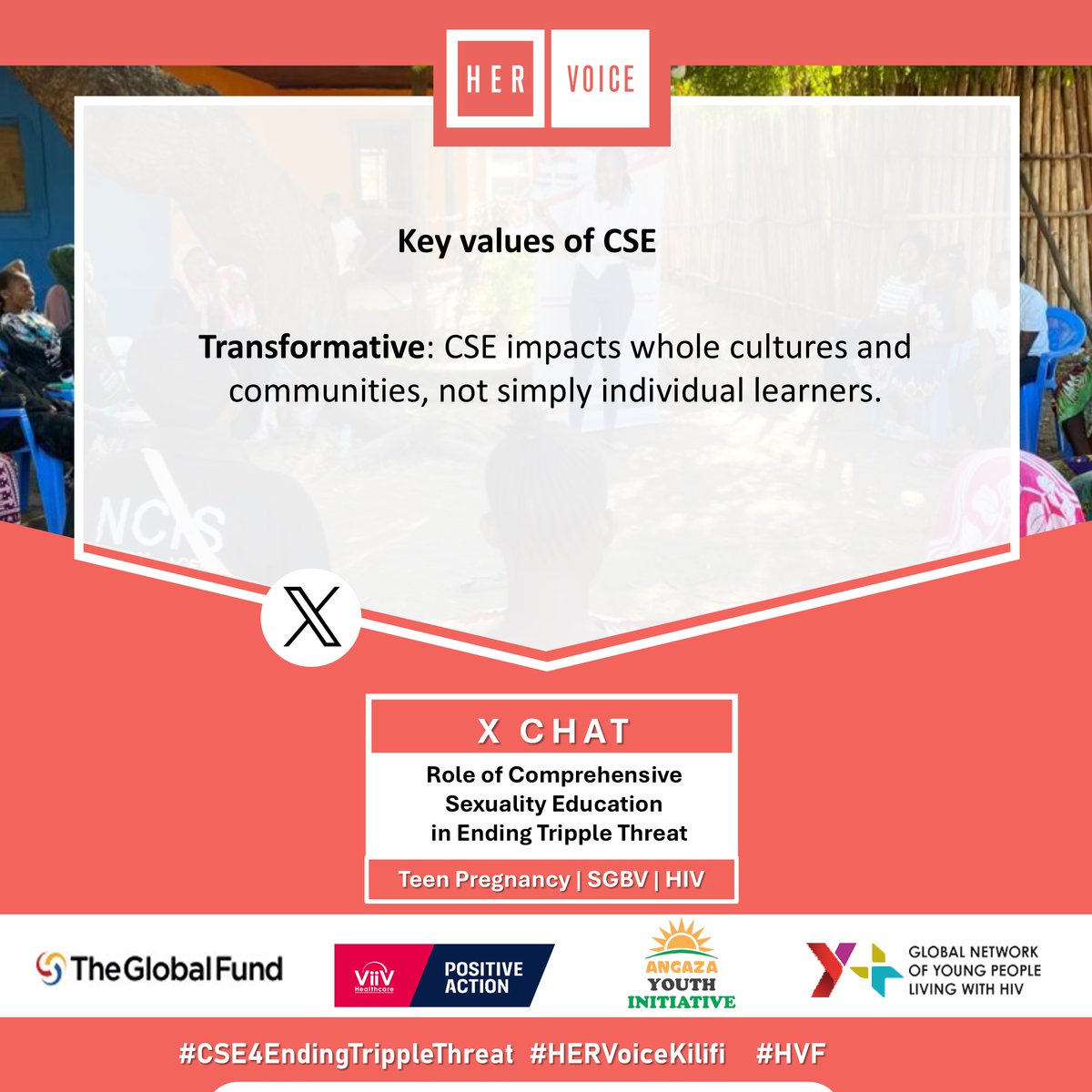 #CSE supports family values by fostering respectful relationships and equipping youth with life-long decision-making skills.

 #CSE4EndingTrippleThreat #HERVoiceKilifi #HVF #EmpowerHerRise
