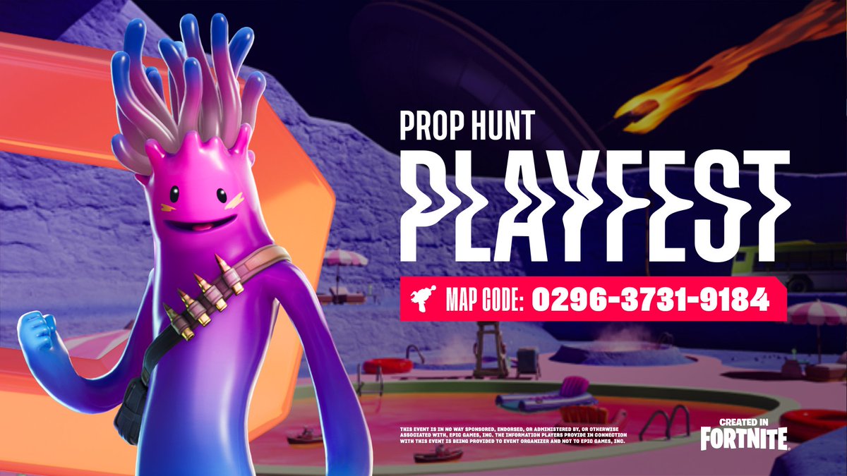 🏆 Big News! 

Prop Hunt Playfest is featured in Epic Picks! Grab your friends and get in the game! 🎭

🔗 play.fn.gg/island/0296-37…