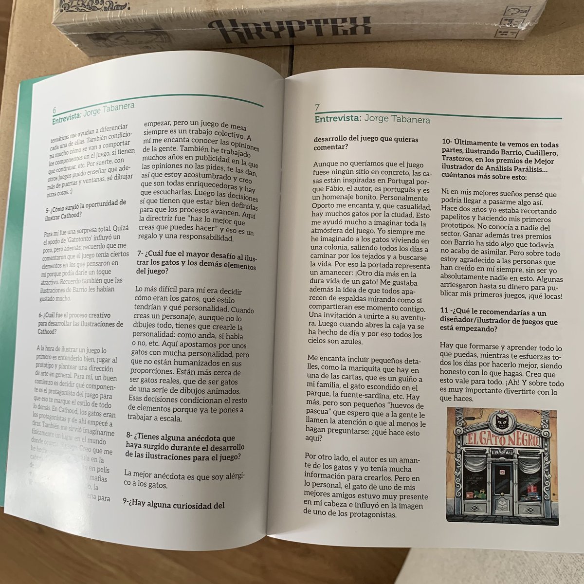 Muy feliz y orgulloso del trabajo de ilustración de <a href="/gatotonto/">Jorge Tabanera Redondo</a> en #Cathood. Entrevista sobre el proceso creativo y la inspiración para leer en la nueva edición de la revista de <a href="/zacatrus/">Zacatrus</a> 
Muchas gracias a todo el equipo responsable del desarrollo del juego. ¡Son fantásticos!