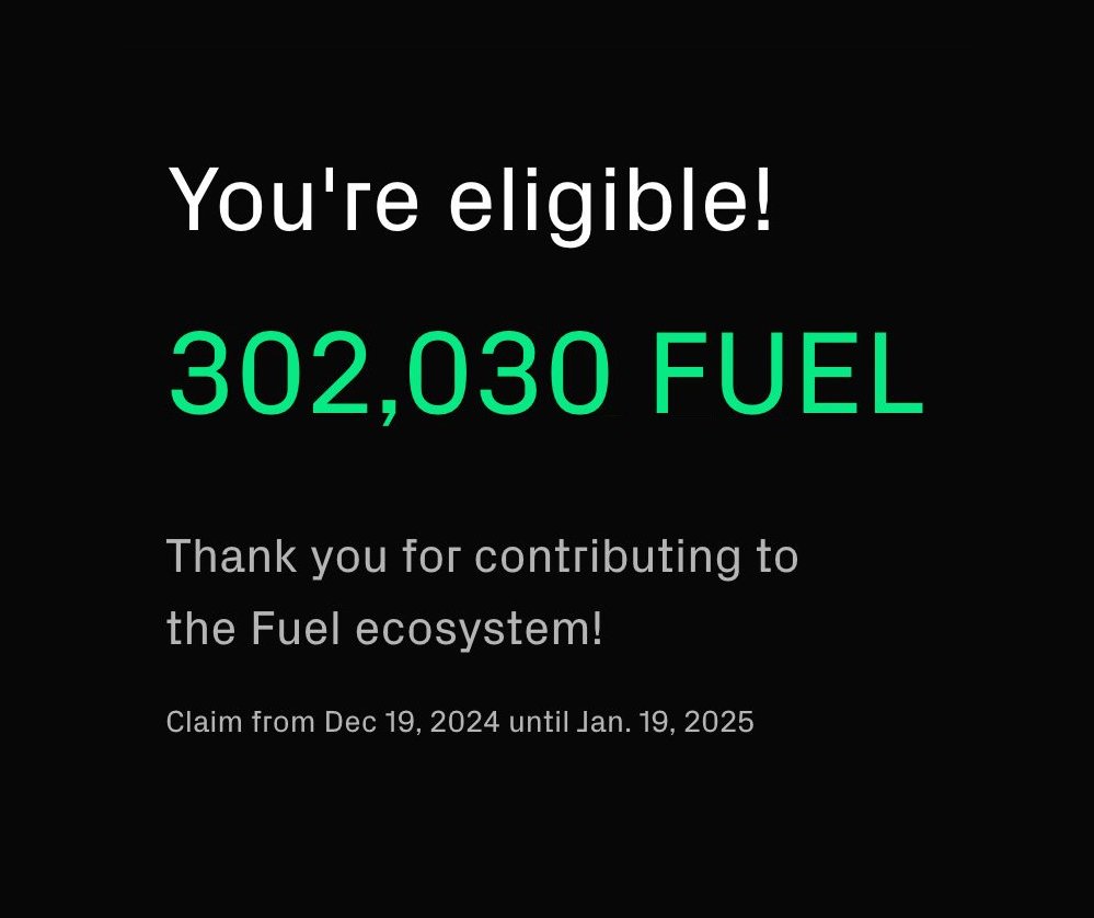 CryptoNobler's tweet image. Just claimed my 300,000 $FUEL airdrop!

I want to change someone’s life and send the entire amount of 300K $FUEL (~$23,000) to one person.

Like, retweet and comment &apos;done&apos;.

Random winner in 24 hours, must be followed.