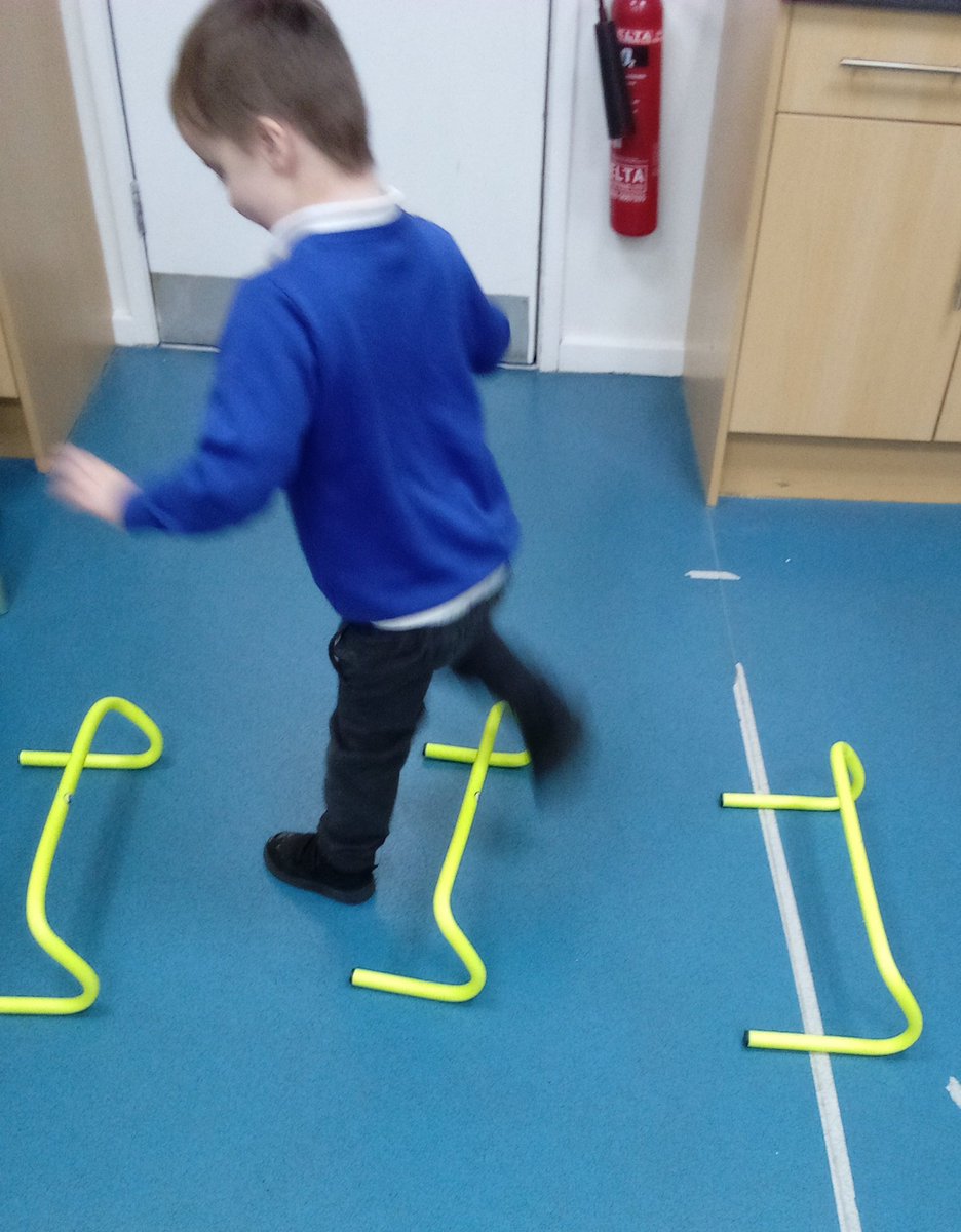 This morning <a href="/Topcliffeschool/">Topcliffe Primary</a> we mastered transferring balance to step over hurdles completely unsupported! 🌟🎉 More balance and core challenges to come in the new year!