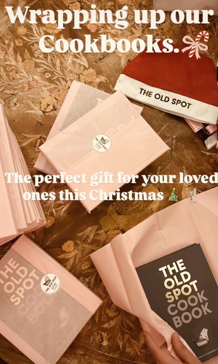Our cookbook and vouchers make the perfect Christmas Gift. You can get them in person or online theoldspot.ie Thank you so much to everyone who bought one 🎄🥰🎄