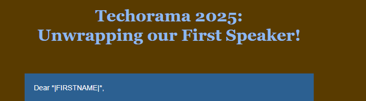 Tim_Maes_'s tweet image. Hey @TechoramaBE @gillcleeren , there seems to be a little bug in your Techorama 2025 mails!