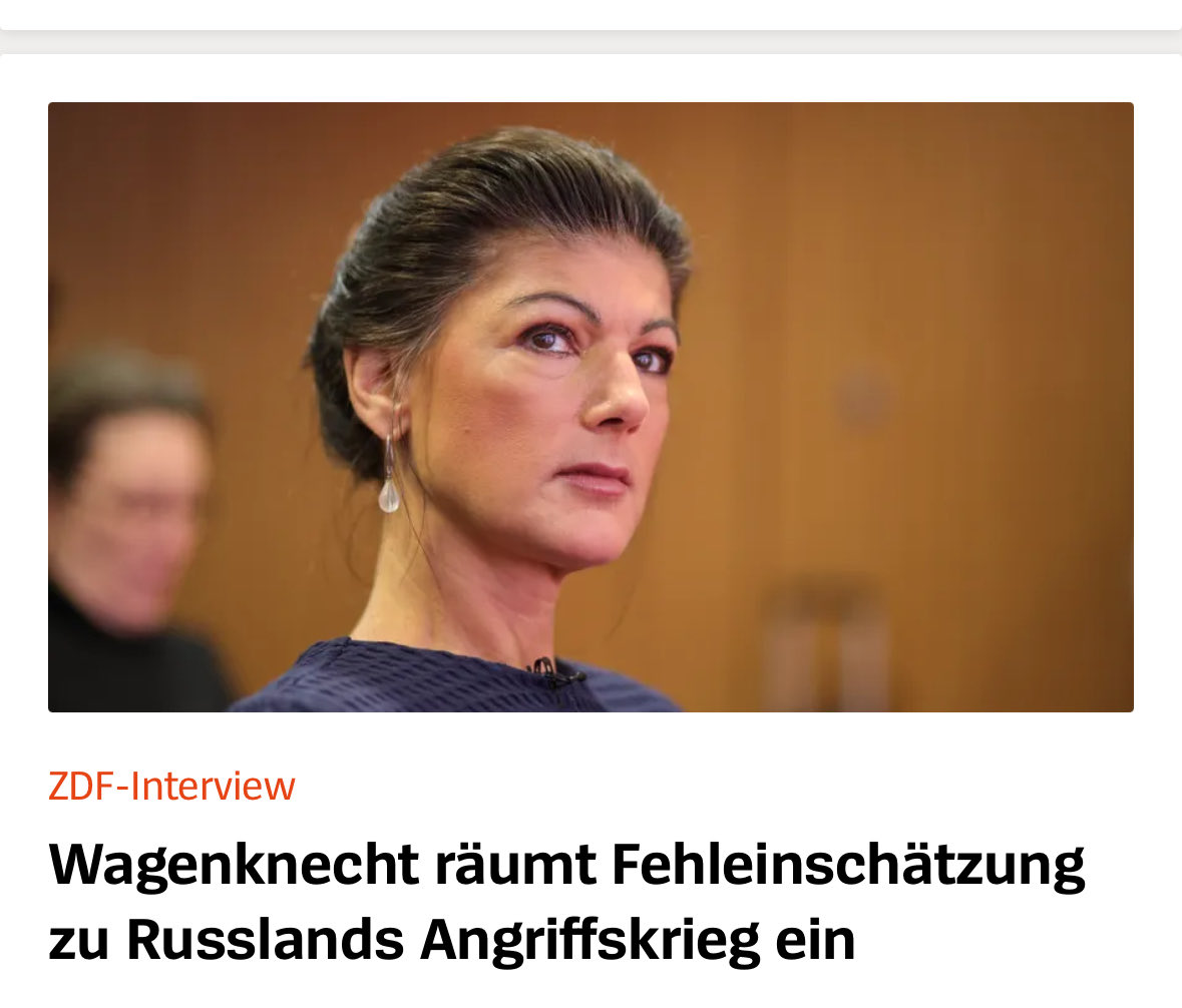 Die Mutter vieler Fehleinschätzungen.