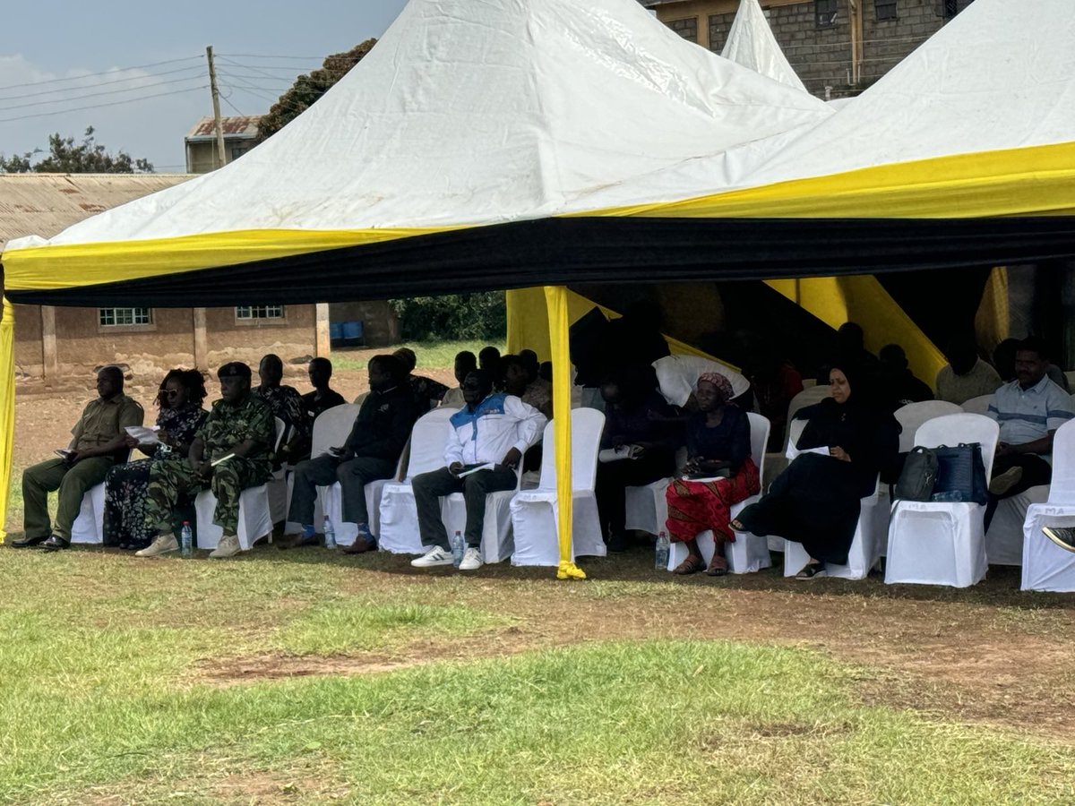 At Nyalenda today for a community dialogue and a display of stories from victims of police brutality, shared by Amnesty International Kenya and our partners.