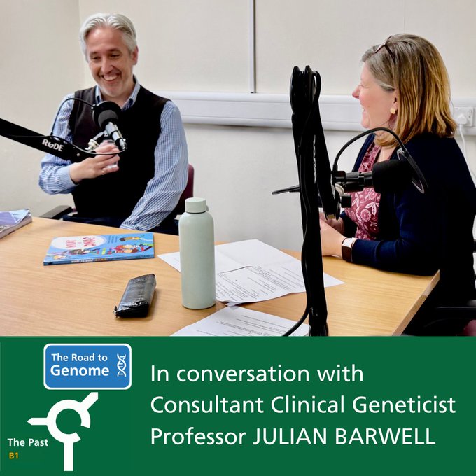 NHS East Genomics (@east_genomics) on Twitter photo Series 4 of The Road to Genome opens up with a great chat with rapping Consultant Clinical Geneticist, Prof <a href="/JulianBarwell/">Julian G Barwell</a>
Episode available on Mon 13 Jan (a NY treat!). Series available on all podcast platforms - or listen on
<a href="/NEYGenomics/">North East & Yorkshire Genomics</a> website - ney-genomics.org.uk/about-genomics… Series 4 of The Road to Genome opens up with a great chat with rapping Consultant Clinical Geneticist, Prof <a href="/JulianBarwell/">Julian G Barwell</a>
Episode available on Mon 13 Jan (a NY treat!). Series available on all podcast platforms - or listen on
<a href="/NEYGenomics/">North East & Yorkshire Genomics</a> website - ney-genomics.org.uk/about-genomics…