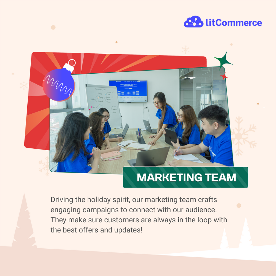 litcommerce's tweet photo. Behind the smooth performance of LitCommerce and the success of our sellers during the busy holiday sales season, thereโs a dedicated trio of teams working tirelessly:
A heartfelt thank-you to our amazing heroes! ๐
#LitCommerce #HumansofLitCommerce #BehindTheScenes https://t.co/BRuRt6nN81